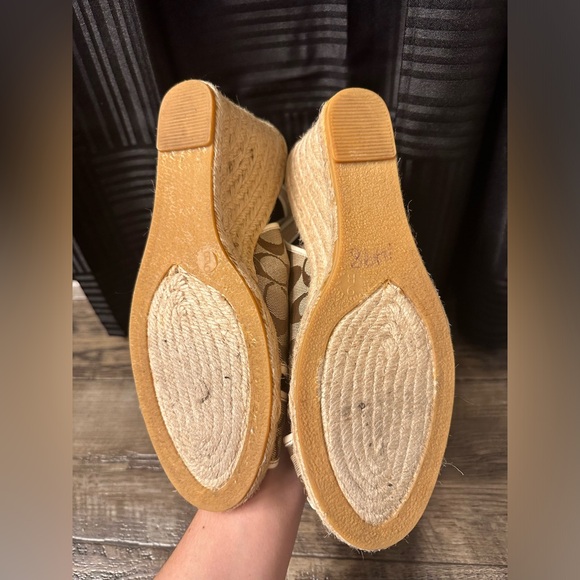 Coach Peep Toe Wedge with Sling Back - Picture 9 of 9